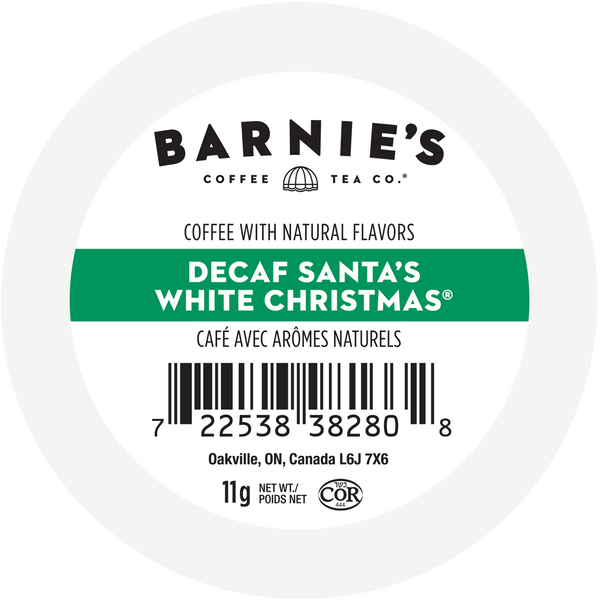 Barnie's DECAF Santa's White Christmas 24ct