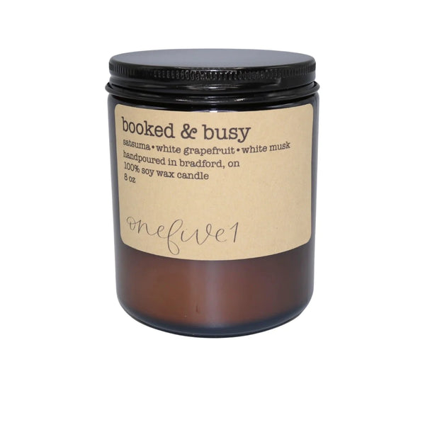 onefive1 -  Booked & Busy Soy Candle