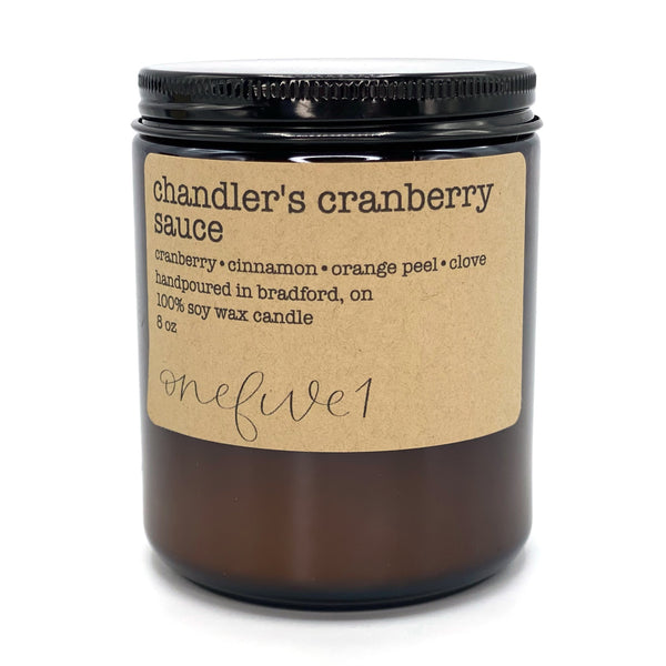 onefive1 -  Chandler's Cranberry Sauce Soy Candle