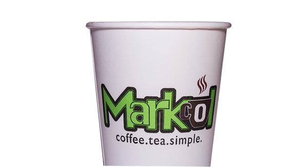 10oz White MARKCOL Cups (50 per sleeve)
