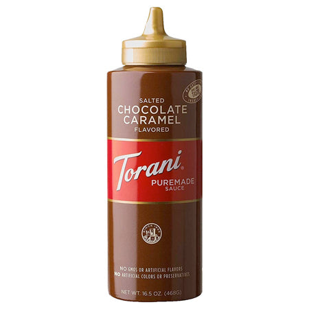 Torani - Salted Chocolate Caramel Sauce  - 16.5 Oz
